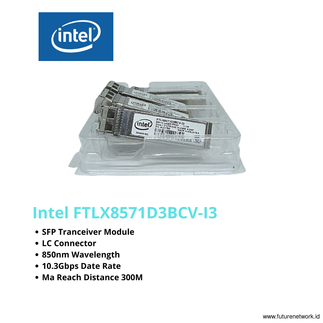 Modul Intel FTLX8571D3BCV-IT SFP+ Transceiver